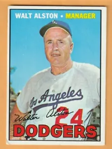 Walt Alston Los Angeles Dodgers 1967 Topps #294 Miami Ohio RedHawks Darrtown OH - Bild 1 von 2