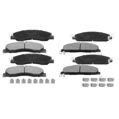 Pastillas de freno delanteras y traseras 8 piezas con hardware para Dodge Ram 2500 RAM 3500 2009 2010 Foto 1 de 4