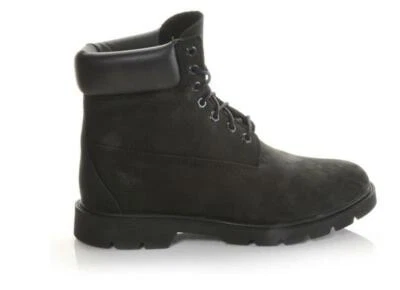 Timberland Men's 6 inch basic Boot Black Nubuck padded collar 19039 Medium Width - Image 1 of 4