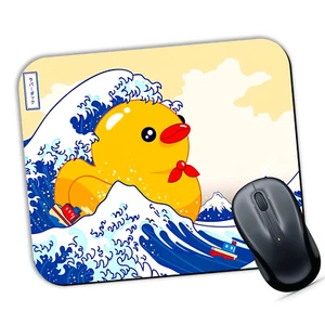 The Great Duck of Kanagawa Mouse Mat Pad for PC Mac Funny Japanese Cute Kawaii - Picture 1 of 4