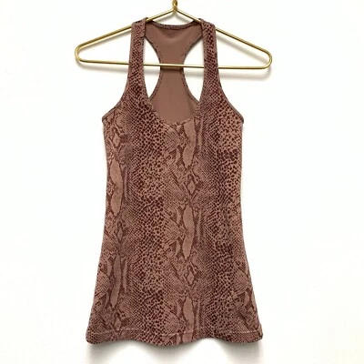 Tanque Lululemon Desert Snake Print Cool Racerback tamanho 4 Berry Multi - Imagem 1 de 4