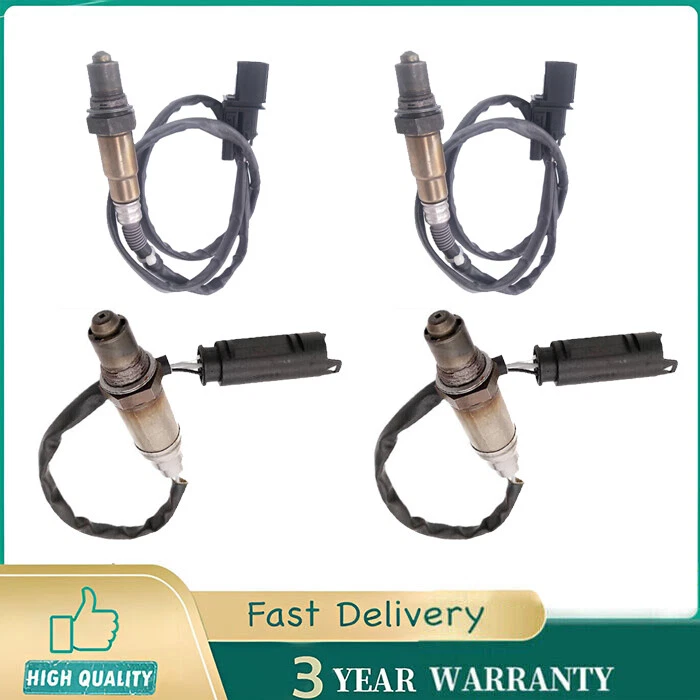 Sensor de oxígeno aguas arriba+aguas abajo 4 piezas para BMW 545i 645ci 2004-2005 4,4 L V8 transmisión automática Foto 1 de 4