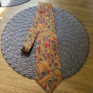 Hickey Freeman 1155 Collection USA 100% Silk Abstract Mens Neck Tie - Picture 1 of 18