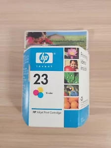Original NEU HP 23 Tri-Color Tintenpatrone versiegelte Box DeskJet abgelaufen Feb 2008 - Bild 1 von 4