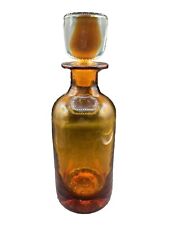 Blenko Glass Decanter Wheat 7127 John Nickerson 13” Vintage Rare Made In WV