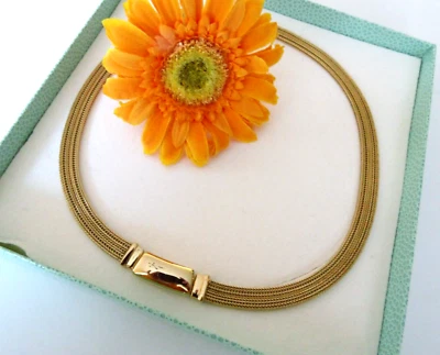 Pierre Lang schönes goldfarbenes Magnetcollier ca. 43,5 cm  gut erhalten - Bild 1 von 3