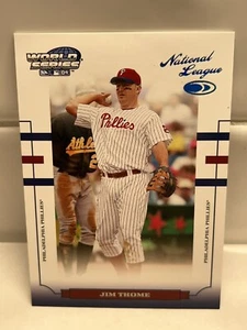 2004 DONRUSS WORLD SERIES PLATINUM HOLOFOIL JIM THOME CARD #WS-137 S/N /25 HOF - Picture 1 of 2