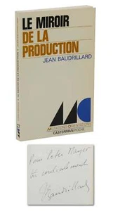 Le Miroir de la production by JEAN BAUDRILLARD ~ SIGNED First Edition 1973 1st - Imagen 1 de 4