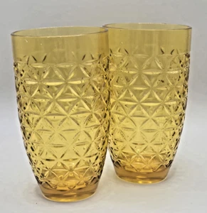 Set of 2 Phantom Chef Amber Ombre 19oz Acrylic Tumblers Shatterproof Cups - Picture 1 of 9