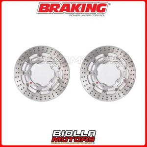 FRONT BRAKE DISC KIT BRAKING SUZUKI GSX R HAYABUSA 1300 2008 - 2017 [FLEOT - Picture 1 of 5