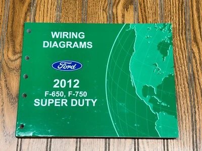 Libro de diagramas de cableado manual de taller de camioneta Ford F650 F750 Super Duty - OEM Foto 1 de 4