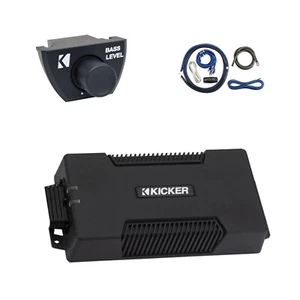 Kicker 48PXA4004 Waterproof 4 Channel 800W Dynamic Power Amplifier w/Kit, Remote - Picture 1 of 5