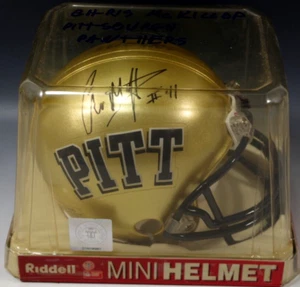 PITTSBURGH PANTHERS CHRIS McKILLOP AUTOGRAPH SIGN VINTAGE MINI HELMET - Picture 1 of 6