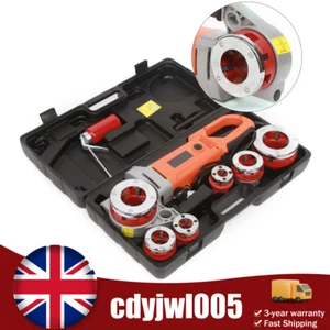 Electric Pipe Threader Pipe Threading Machine 1800W 6 Dies 1/2-2" Portable Tools - Picture 1 of 24
