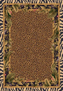 5x8 Milliken Jungle Safari Skins Tropical Zebra Area Rug - Approx 5'4"x7'8" - Picture 1 of 1