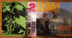 (2) EPMD So Wat Cha Sayin' 12" NM/2 HYPED BROTHERS Ya Rollin' Doo Doo Vinyl Lot - Picture 1 of 3