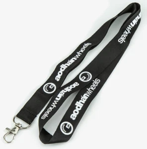 1 neues Aodhan Royal schwarzes Schlüsselband Gesamtlänge 36", 3/4" Breite - Bild 1 von 3