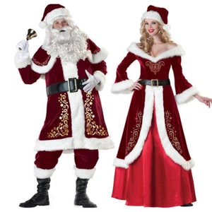 Santa Claus Costume Role Play Adult Costume Women's Dress Party Dressing - Picture 1 of 11