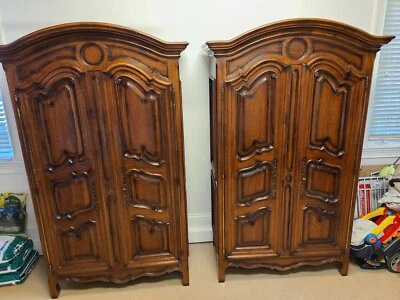 Baker Furniture French Milling Road Two Matching Armoires Made in Italy - Image 1 of 4