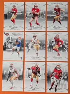 π΄βͺοΈπ΄ 2024 PRESTIGE SAN FRANCISCO 49ERS COMPLETE BASE TEAM SET (9 CARD LOT) - Picture 1 of 5