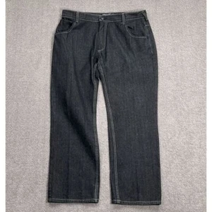 ENYCE Jeans Men 40W 34L ACT 39W 32L Black Straight Grunge Y2K Streetwear Hip Hop - Picture 1 of 11