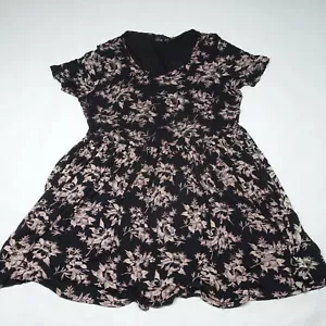 Asos Curve Plus Size 18 Floral Short Sleeves Summer Dress - Picture 1 of 7