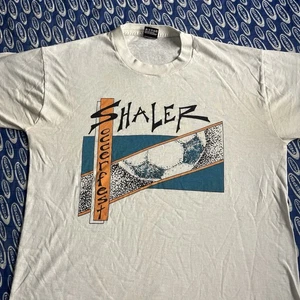 VTG 90s Shaler Soccer Fest Football Soccer Tournament T Shirt White Large Mens - Picture 1 of 11