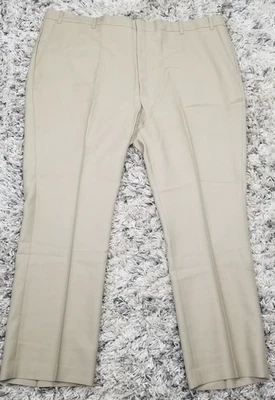 Levis Action Wool Pants Mens 50x32 Khaki Tailored Classics Wool Blend Slacks VTG - Image 1 of 4