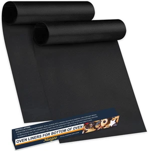Ofeneinlagen für den Boden des Ofens, 2er-Pack groß dick strapazierfähig antihaftbeschichtet - Bild 1 von 12