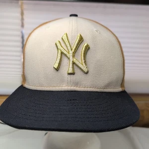 New Era 59Fifty MLB New York Yankees 1999 World Series Tan & Gold Mütze Gr. 7 3/8 - Bild 1 von 10