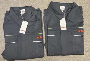 2 Chaquetas Claas Para Hombres 5XL 64 Gris Cosechadora de Granja Combinación Tractor Cremallera Manga Larga - Imagen 1 de 19