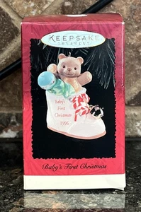 BABYS ERSTE WEIHNACHTEN Jahr 1996 PUNZE ANDENKEN geformt von Patricia Andrew’s - Bild 1 von 7