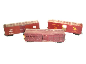 Drei alte Silberstreifen Holz HO Güterwagen aus Bausätzen, zum Ausschlachten oder Reparieren. - Bild 1 von 9