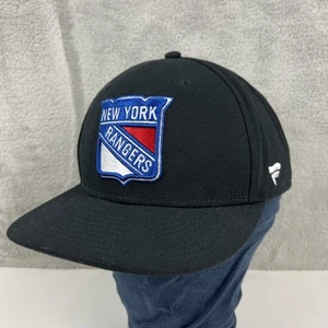 Mens Fanatics Black New York Rangers Core Primary Logo Snapback Hat *Ships FREE* - Picture 1 of 7