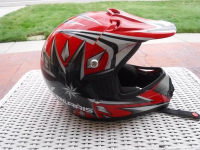 Polaris Moto Full Face Helmet Graphic D.O.T.  Size M 57-58cm  Snell Aproved - Image 1 of 4