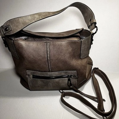 Realer женщин темно коричневый искусственной кожи Hobo сумка большой плеча или сумка через плечо - Изображение 1 из 4