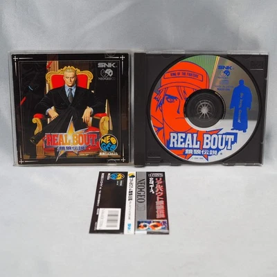 REAL BOUT FATAL FURY CON tarjeta de lomo Neo Geo CD probado SNK NGCD estuche original Foto 1 de 4
