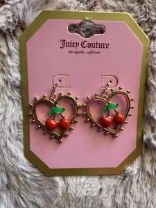 Juicy Couture Ohrhänger mit Stacheln Herz Kirsche 🍒 - Bild 1 von 6