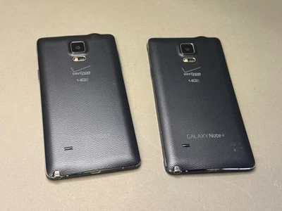 LOT OF TWO Samsung Galaxy Note 4 SM-N910V 32GB Verizon Gray Black *No Boot - Image 1 of 2
