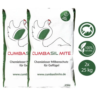 Cumbasil® Mite 2x 25kg Dust Bath for Poultry / Mite Infestation Chickens / Chicken Mites - Image 1 of 4
