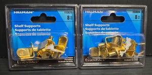 2 cajas de soportes de estante con acabado de latón Hillman #853020- 8/piezas por caja (03) - Imagen 1 de 8