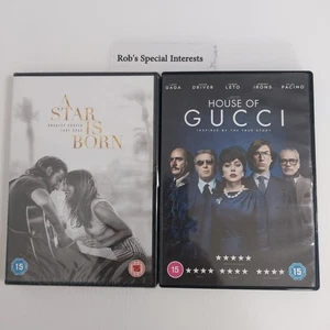 Lady Gaga DVD Bundle A Star is Born New Sealed plus House of Gucci 2 Film Set - Picture 1 of 12