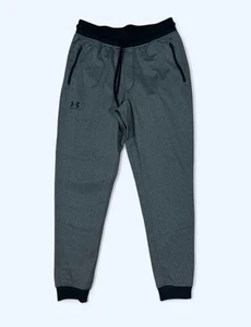 Under Armour Men's Tricot Joggers Sweats Sweatpants Mens MEDIUM Zip Pockets - Picture 1 of 5