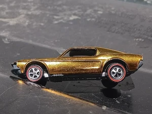 Hotwheels Redline RICH GOLD Custom Mustang With Outstanding Plating!!! WOW!!! - Picture 1 of 9