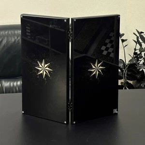 Juego de Backgammon Madera, Resina Epoxi Vidrio, Tablero de Juego, Diseño de Estrella Octogonal - Imagen 1 de 5