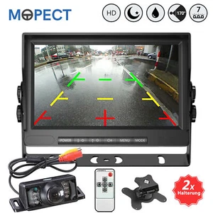 Telecamera retromarcia auto Mopect radio targa wireless con monitor LCD 7"" HD - Foto 1 di 12