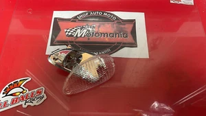 246470085 FRECCIA FANALINO COMPLETO POSTSX GILERA TYPHOON PIAGGIO NRG NTT BIANCA - Foto 1 di 5