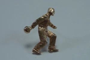 Cravatta/spilla oro giallo 14K ""Bowler - Foto 1 di 5
