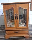 Beautiful Wooden Vintage Mirrored Jewellery Cabinet (Not Mele)