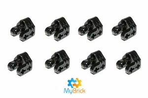 Genuine Lego® 8x Black Technic, Axle & Pin Connector Split - 92907 - Free Post - Picture 1 of 1